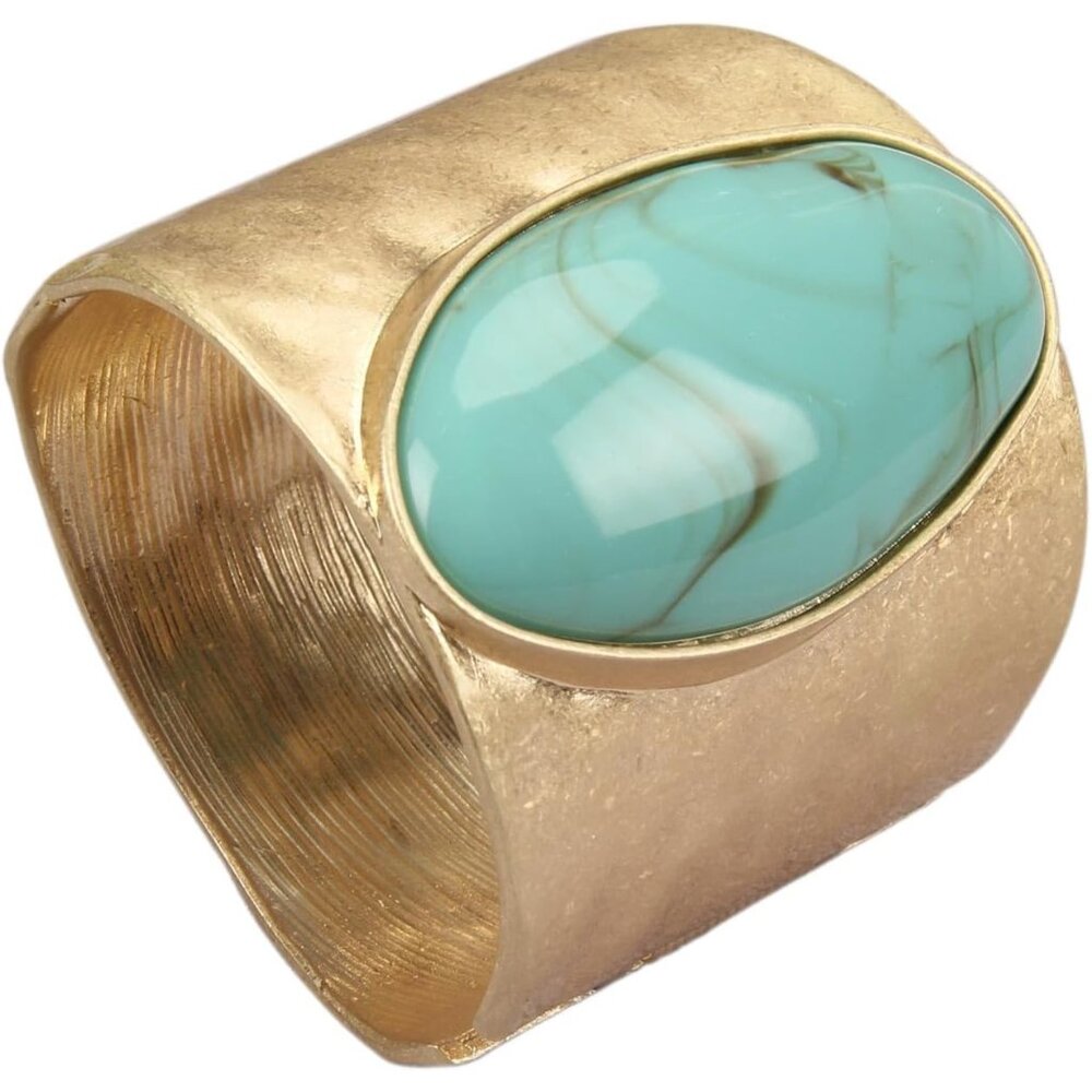Unique Gold Open Cuff Bangle - Lightweight & Comf… - image 1